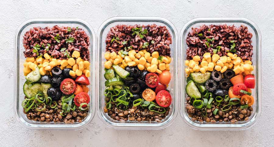 Image of reusable containers to be used in restaurants.