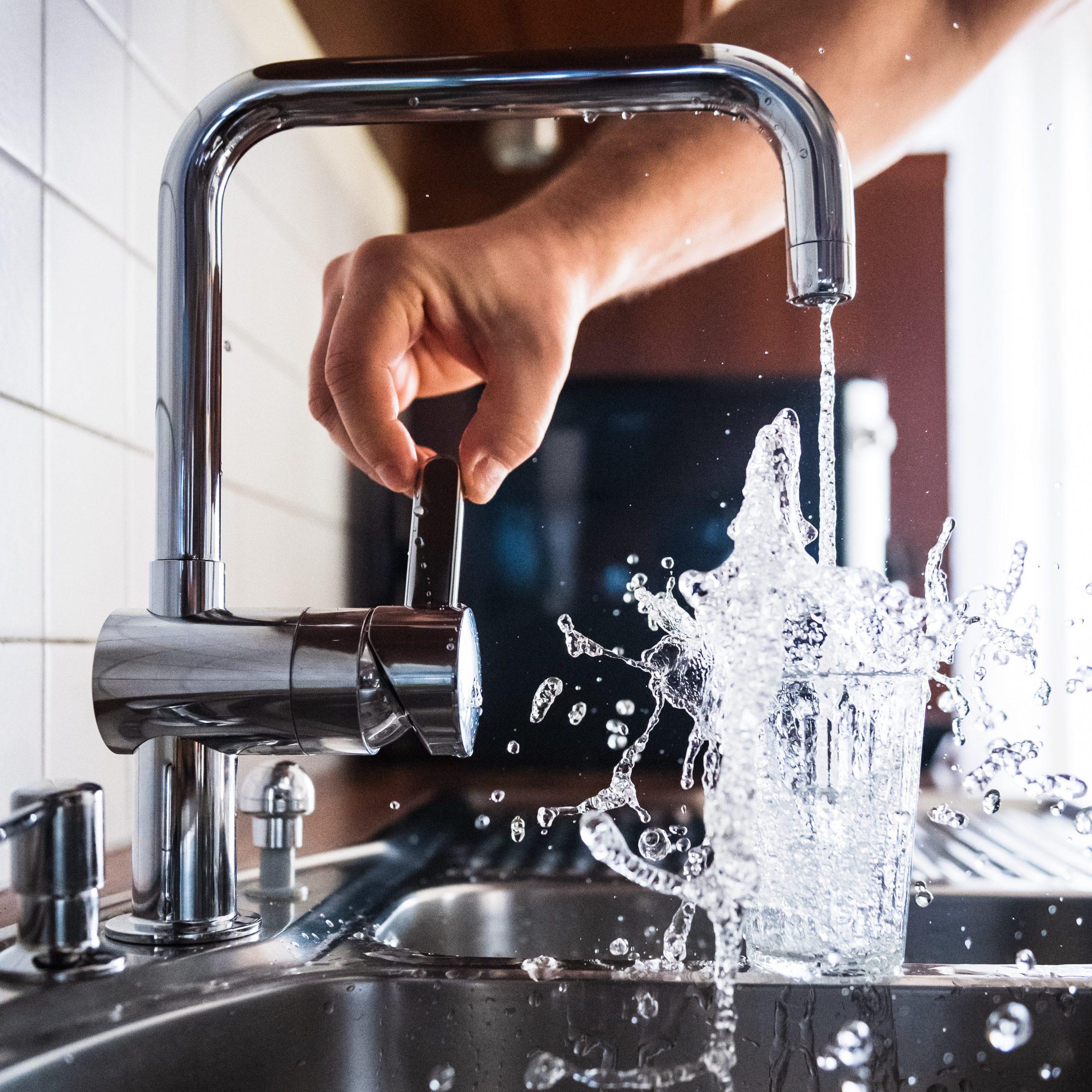 An overflowing tap