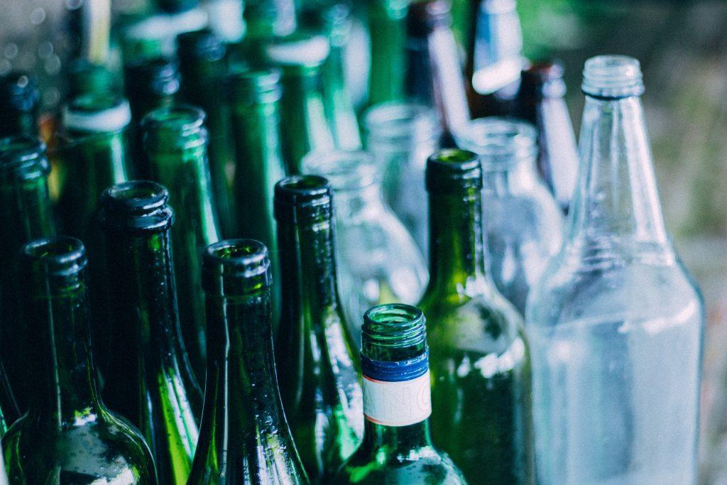 glass bottles that can be recycled via a container deposit scheme