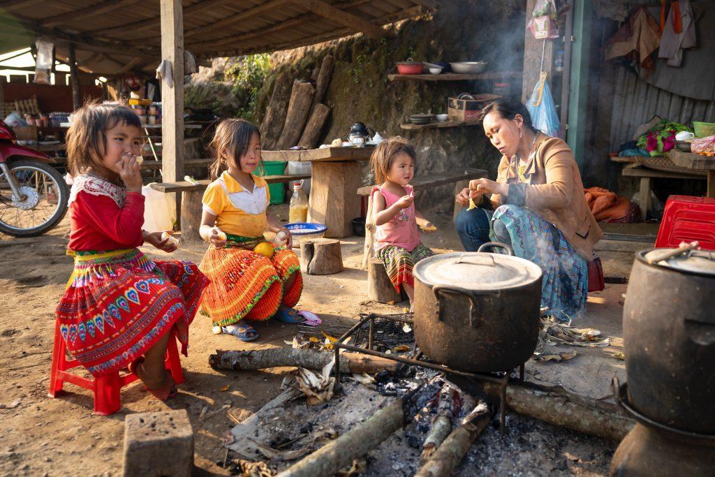 Impoverished people often lack access to food.