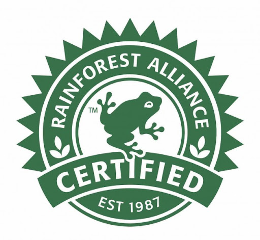 The Rainforest Alliance label focuses on sustainable crop production.