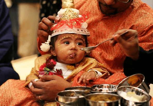 Feeding, nutrition, first intake of food