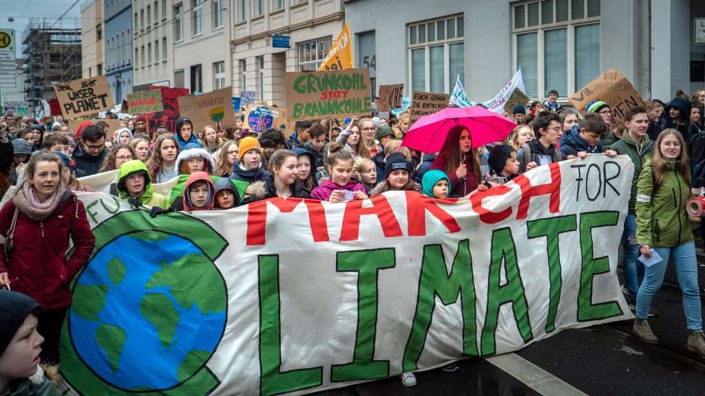 Young people's concern for the climate is related to global population growth.