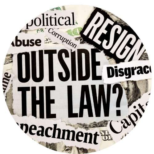 Picture depicting corruption in the news. Thrivable voting is vital to make sure than corruption is eradicated from our society.