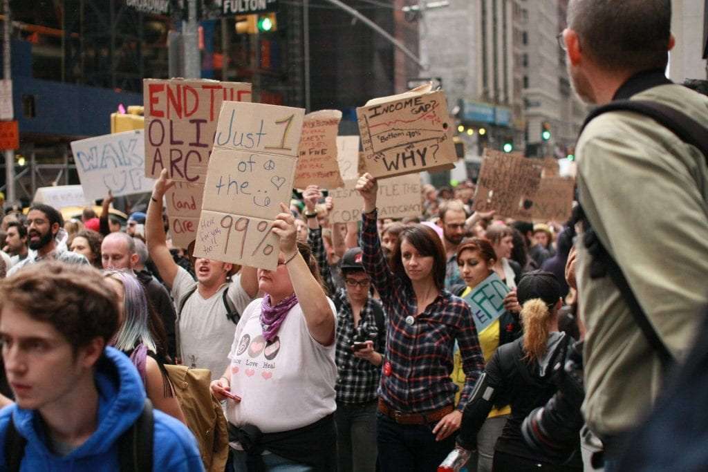 The 99 Per cent Protest.