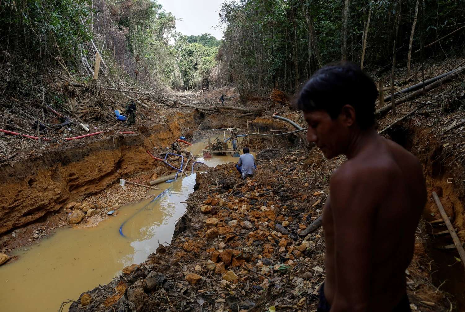 The extraction of earth's materials and minerals (especially natural resources like rocks, soil and water), whether on or near indigenous land, is harmful to the environment and public health.