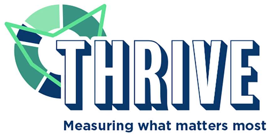 THRIVE logo.