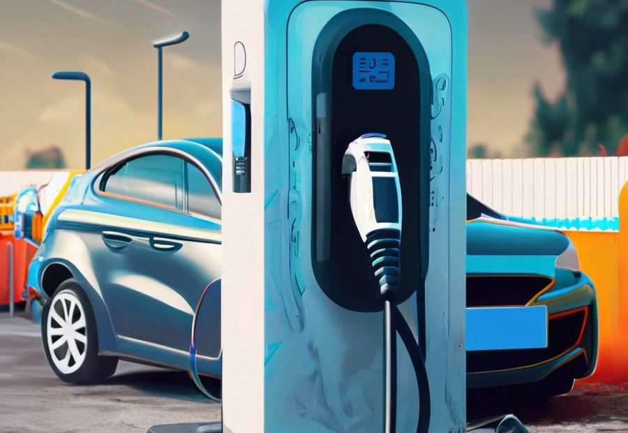 Electric vehicles and their charging stations.