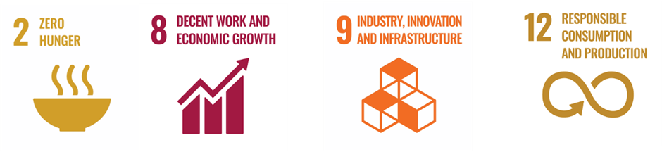 The Circular Economy Cluster conducts outreach activities that promote United Nations SDG2, SDG8, SDG9 and SDG12